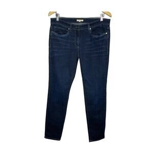 EILEEN FISHER Cotton Stretch Skinny Jeans Mid Rise 5 Pockets Women's 12